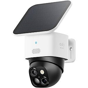 Prime Members: eufy Security SoloCam S340 Solar-Powered Outdoor Security Camera $110 & More + Free S&H