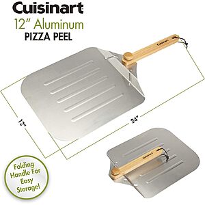 Prime Members: 12" Cuisinart Aluminum Pizza Peel w/ Foldable Wood Handle $14 + Free S&H