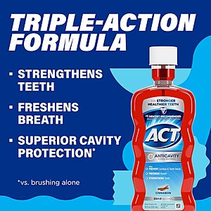18-Oz Act Anticavity Zero Alcohol Fluoride Mouthwash