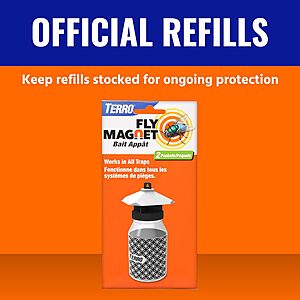 Terro T382 Fly Magnet Replacement Trap Attractant Bait (2 Packet) $5 