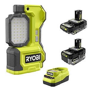 Ryobi One+ 18V Hybrid LED Magnetic Task Light w/ 2.0/4.0 Ah Batteries/Charger $79 + Free S&H