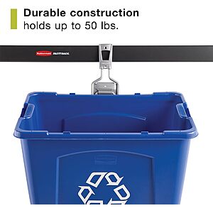Rubbermaid Garage Fasttrack Mounted Recycling Wall Bin
