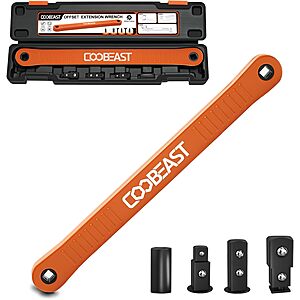 13.4" Coobeast Offset Extension Wrench Impact Ready Socket Wrench Extender Tool From $22.10 