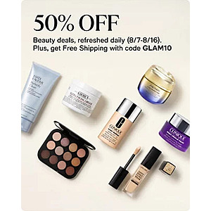 Macy's 10-Days of Glam: Daily Deals from Lancome, Viktor & Rolf, Shiseido & More 50% Off + Free S&H (Valid Daily thru 8/16)