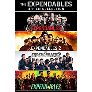 The Expendables 4-Film Collection (4K UHD Digital Films; MA)