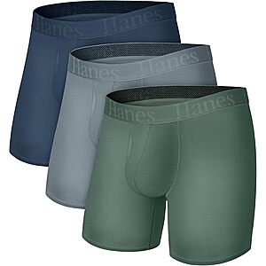 Hanes Men's SuperSoft Viscose Bamboo Boxer Briefs