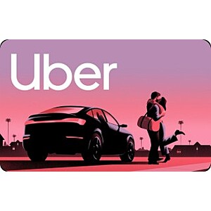 $100 Uber + Uber Eats eGift Card (Email Delivery) $85 