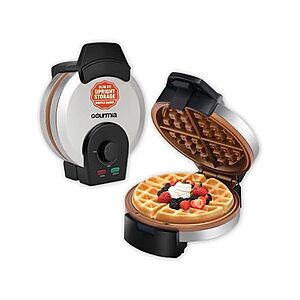 Gourmia Upright Belgian Waffle Maker w/ Nonstick Ceramic Plate (Stainless Steel) $20 + Free S&H w/ Amazon Prime