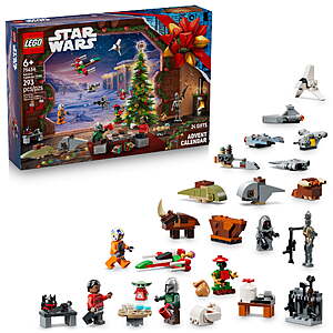 293-Pc LEGO Star Wars 2026 Advent Calendar w/ Festive Minifigures $35 + Free S&H