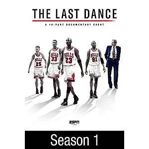 ESPN The Last Dance: A 10-Part Michael Jordan/Chicago Bulls Documentary (Digital HDX Mini TV Series) $5 via Fandango/VUDU