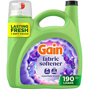 140z. Gain Liquid Laundry Fabric Softener (Moonlight Breeze Scent) 4 for $32.15 w/ S&S + Free S&H