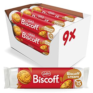 9-Pk 5.29oz. Lotus Biscoff Sandwich Cookies (Biscoff Cream) $17.35 w/ S&S