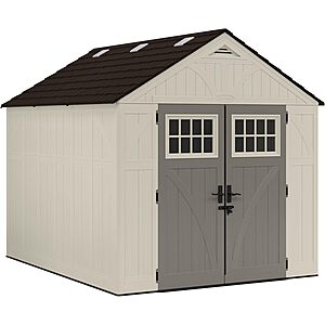Suncast 8'x10' Large Resin Outdoor Storage Shed w/ Floor, Double Door & Skylight $1103 + Free S&H