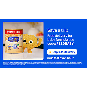 Walmart Save A Trip: Free Express Delivery on Baby Formula Product (First Order) w/ Purchase of $35+ (Valid thru 10/31)