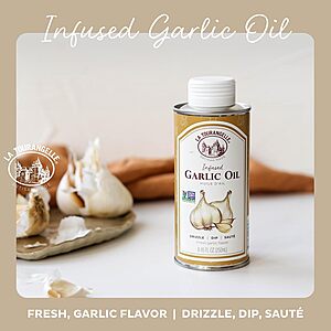8.45oz. La Tourangelle Organic Infused Oleic Oil for Food (Garlic or Basil Oil) $5.50 w/ S&S