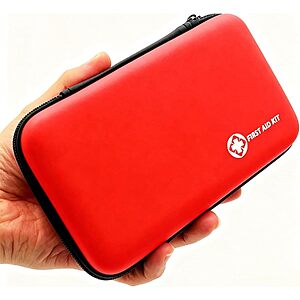 150-Pc Monoki Mini Portable Waterproof Travel First Aid Kit (Red or Black) $6.30 