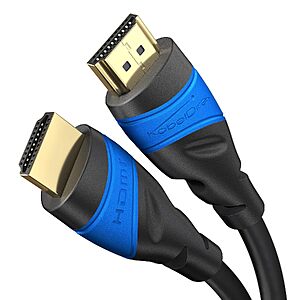 6' KabelDirekt 8K/4K High Speed HDMI Cable (Black/Blue) $4