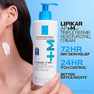 13.52oz. + 2.53oz. La Roche-Posay Lipikar AP+Max Triple Moisturizing Body Cream $19.60 