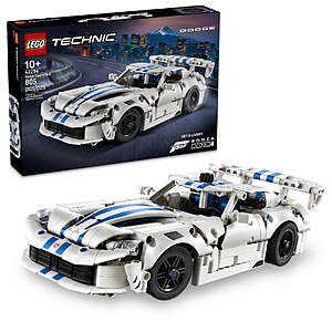 805-Pc LEGO Technic Dodge Viper GTS-R Sports Car Building Set $40 + Free S&H