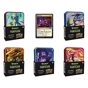 Costco Members: Magic: The Gathering: TMNT: Universes Beyond 5 Tin Boosters $30 + Free S&H