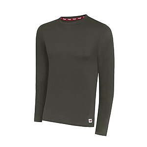 Men's Wrangler Brushed Performance Thermal Long Sleeve Base Layer Shirt $4.45 + Free S&H on $35+