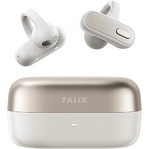 Talix X8 Open Ear Clip-On Wireless Bluetooth 6.0 Earbuds (White or Pink) $18.50 + Free S&H