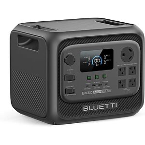 Prime Members: Bluetti Elite 300 3014.4Wh/2400W LiFePO4 Portable Power Station $950 + Free S&H