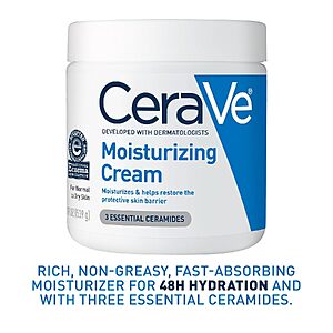 Prime Members: 19oz. CeraVe Face/Body Moisturizing Cream for Dry Skin $12 w/ S&S + Free S&H