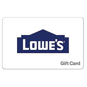 $100 Lowe's eGift Card (Email Delivery) $90