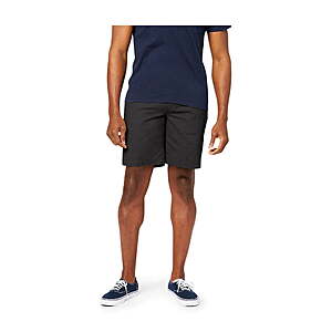 Men's Dockers Straight Fit Stretch Twill Shorts (Black) $7.90 + Free S&H on $35+