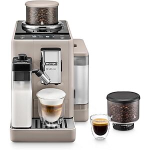 De'Longhi Rivelia Automatic Espresso Grinder Machine w/ Milk Frother (Beige) $900 + Free S&H