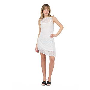 Women's Forever 21 Sleeveless Lace Mini Dress (Ivory)