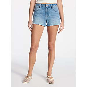 Women's No Boundaries Mid-Rise Classic Denim Shorts (Medium Wash) $4.75 + Free S&H on $35+