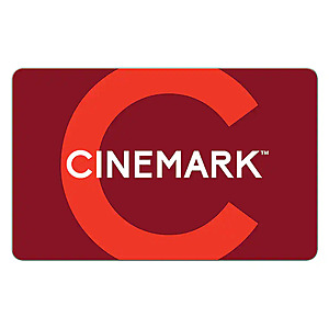 Cinemark Theatre Gift Cards (Email Delivery): $200 for $160 or $100 for $80 