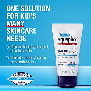 5oz. Aquaphor Children's Advanced Theraphy Healing Ointment for Dry Skin $4.75 w/ S&S