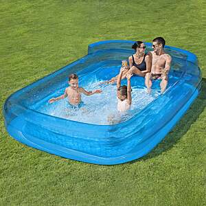 Costco Members: H2OGO! Inflatable Family Lounge Pool w/ Bench Seat/Cup Holders $15 + Free S&H