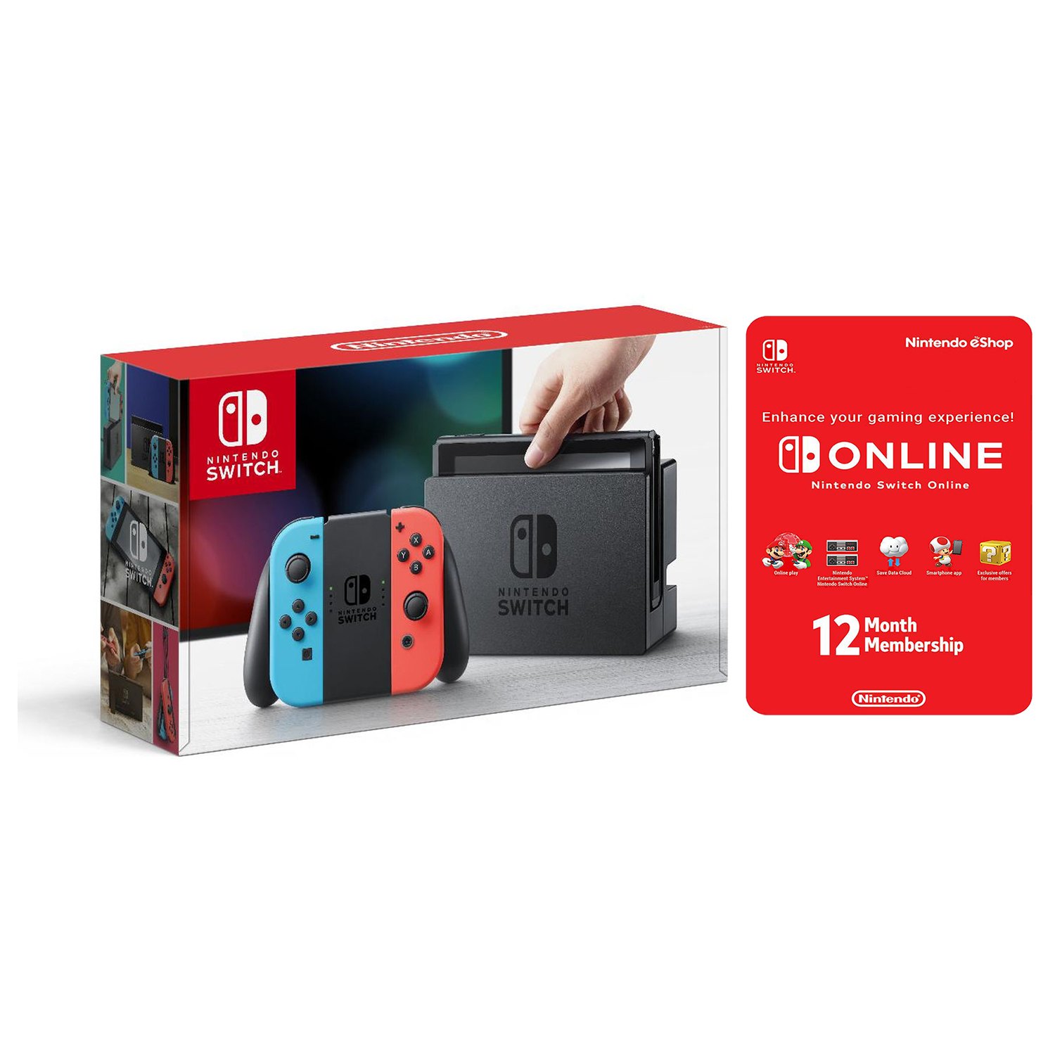 Nintendo Switch Console 12 Month Nintendo Switch Online