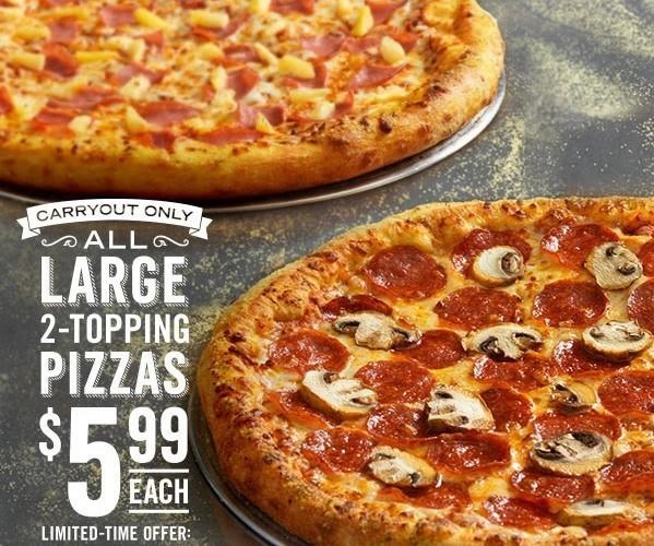 Domino S Pizza Any Large 2 Topping Pizza Slickdeals Net