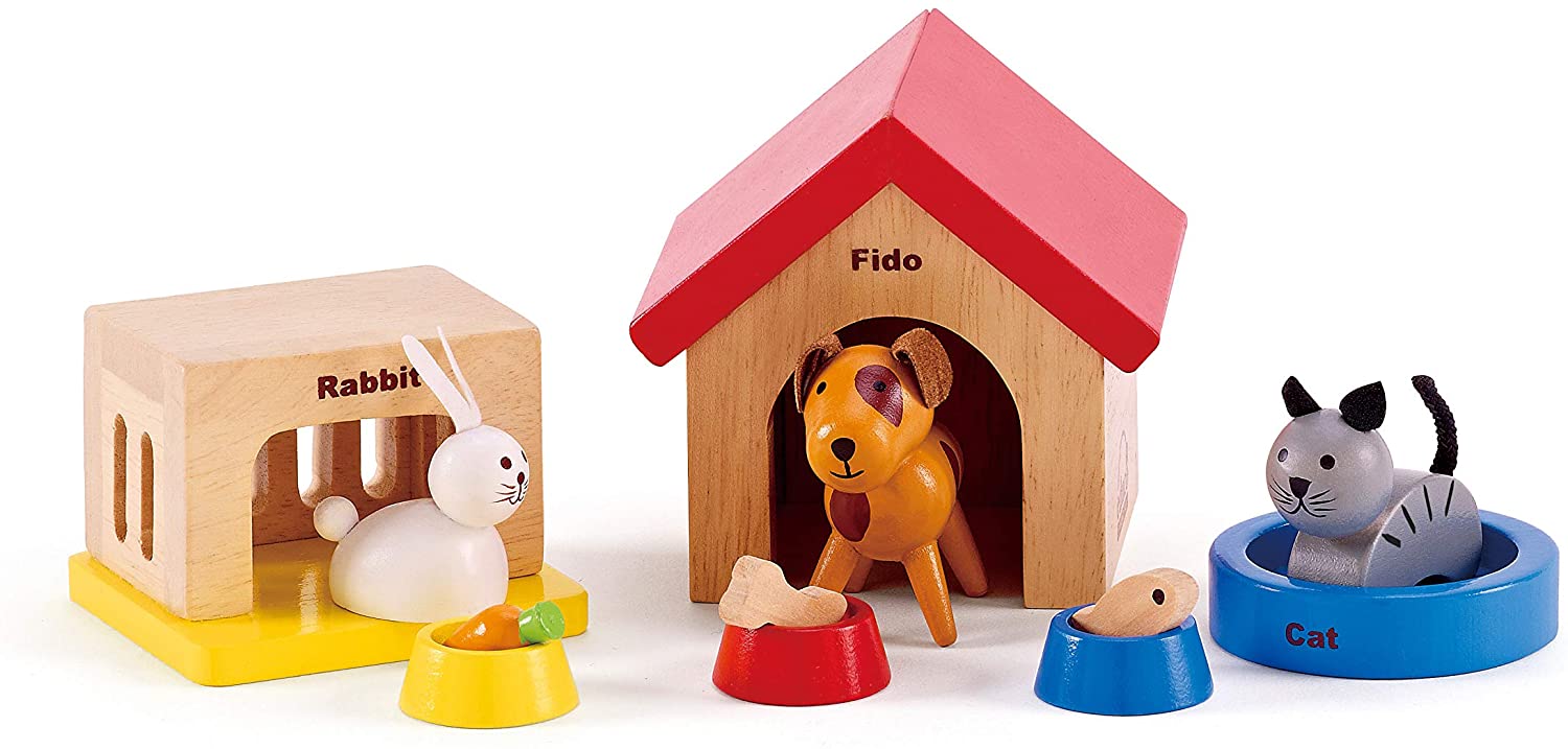Select Preschool Toys: Hape Mighty Mini Band Wooden Instrument $19.54, Hape Family Pets Wooden Dollhouse Animal Set $8.06, Hot Wheels Race N Crash Gazella R $6.45 & More via Amazon
