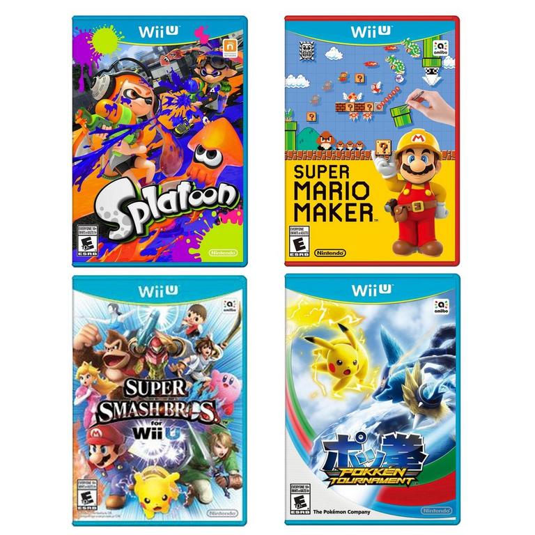Pre Owned 4 Game Bundle Nintendo Wii U Smash Bros Wii U Mario
