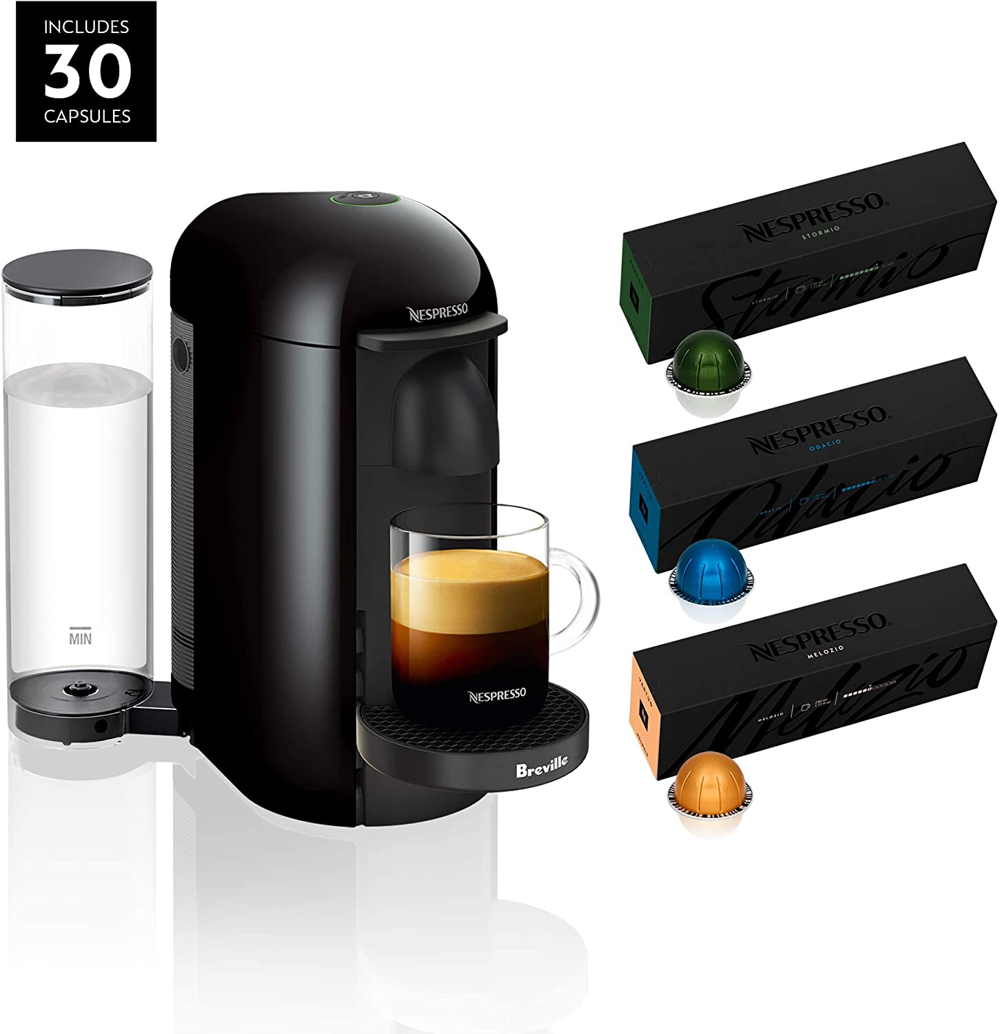 Breville Nespresso VertuoPlus Coffee and Espresso Maker + 30-Count Nespresso VertuoLine Coffee Pods Variety Pack $109.99 + Free Shipping via Amazon