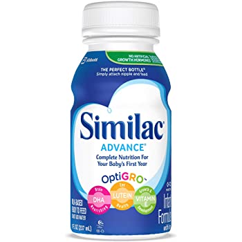 Similac Advance Infant Formula with Iron, Baby Formula, Ready to Feed, 8 fl oz (Pack of 24) $37.20 AC
