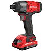 CRAFTSMAN 20V MAX Impact Driver Kit, 1/4 Inch, 2,800 RPM, LED Work light, Battery &amp;amp; Charger Included (CMCF800C1) $51.92