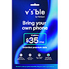 $30.00: Visible (by Verizon) - Visible+ $35/mo Plan + eSIM/pSIM Kit - Unlimited 5G data included - Blue