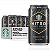Starbucks Nitro Cold Brew Coffee, Black Unsweetened, 9.6 fl oz Cans (8 Pack)