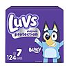 Luvs Size 7 Baby Diapers, Platinum Protection Bluey Diapers…