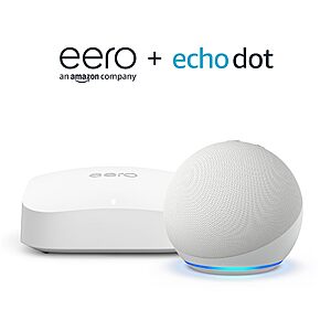 Amazon eero Pro 6E mesh wifi router (1-pack) with Amazon Echo Dot