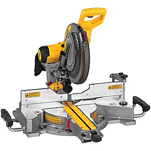 $381.60: DEWALT Miter Saw, 12 Inch Double Bevel Sliding Compound Miter Saw, Includes Blade Wrench and Clamp, Increased Crosscut Capacity, Powerful 3800 RPM Motor 15 Amp (DWS779)