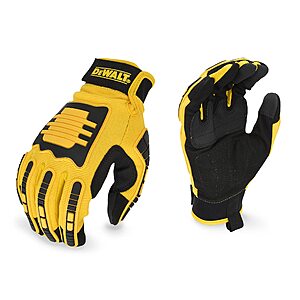 DeWALT Performance Mechanic Work Gloves w/ TPR Impact Protection & Anti-Slip Grip (XL) $15.40 