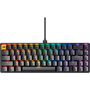 $61.99: Glorious - GMMK 2 Prebuilt 65% Compact Wired Mechanical Linear Switch Gaming Keyboard with Hotswappable Switches - Black